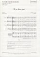 If Ye Love Me SATB choral sheet music cover